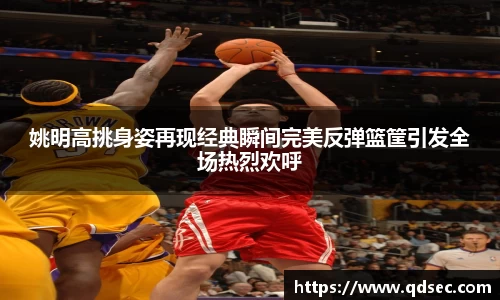 姚明高挑身姿再现经典瞬间完美反弹篮筐引发全场热烈欢呼